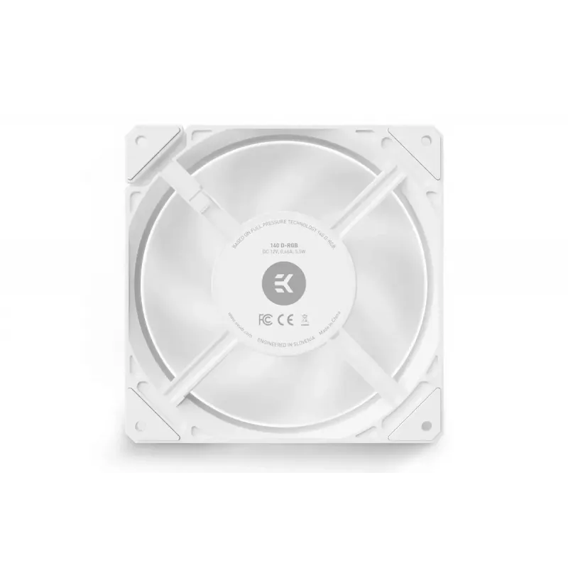 Modulo ventola EKWB bianco 12 V modulo ventola per raffreddamento PC