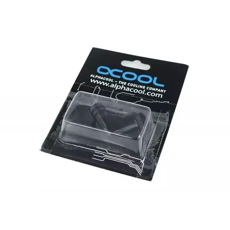 Raccordo Alphacool 17136 ottone nero larghezza 35 mm profondità 17 mm altezza 29 mm