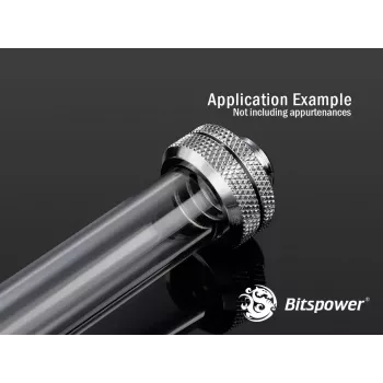 Tubo di collegamento Bitspower BP-NCPLT16-L500 None Chamfer PETG, 16/12 mm, 50 cm, trasparente