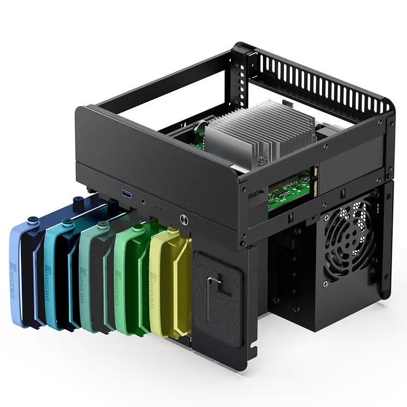 Case per PC Jonsbo N2 Cube nero
