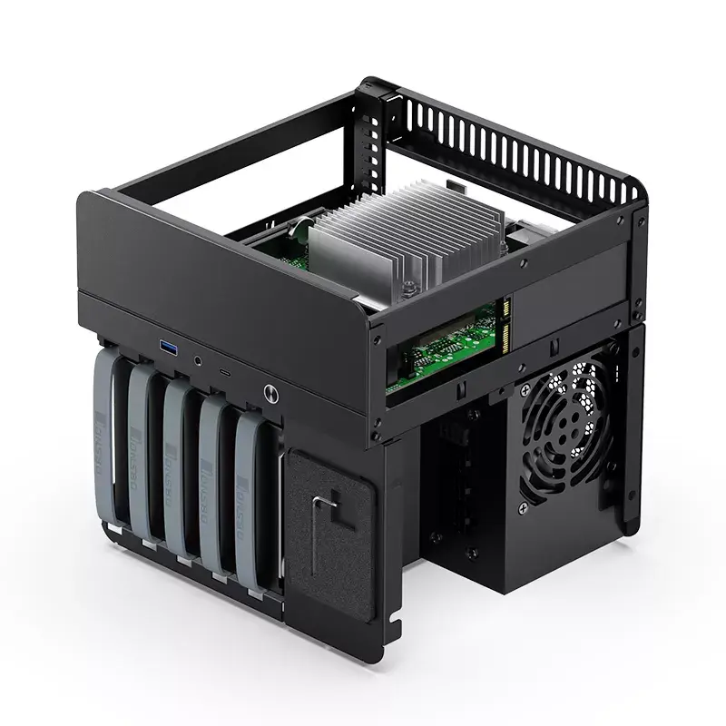 Case per PC Jonsbo N2 Cube nero