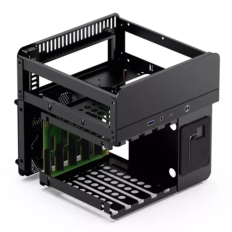 Case per PC Jonsbo N2 Cube nero