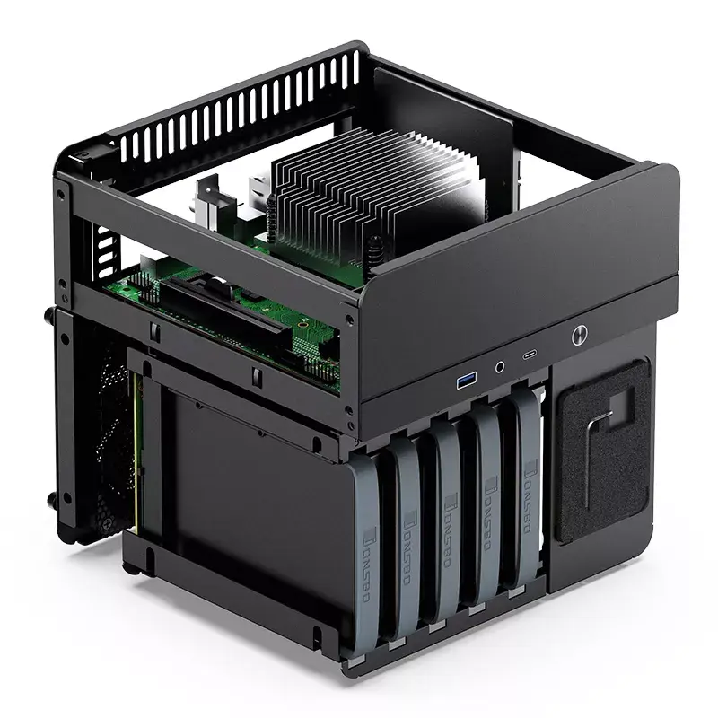 Case per PC Jonsbo N2 Cube nero