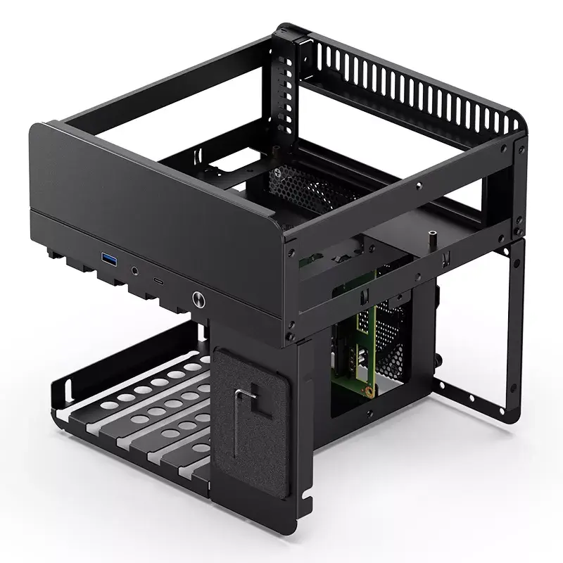 Case per PC Jonsbo N2 Cube nero