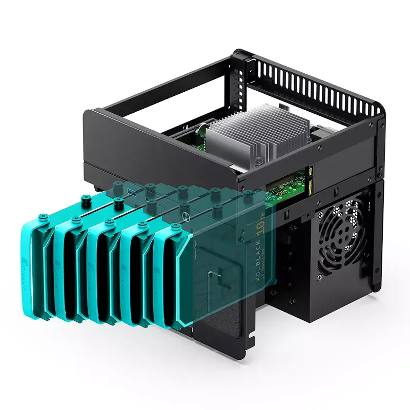 Case per PC Jonsbo N2 Cube nero