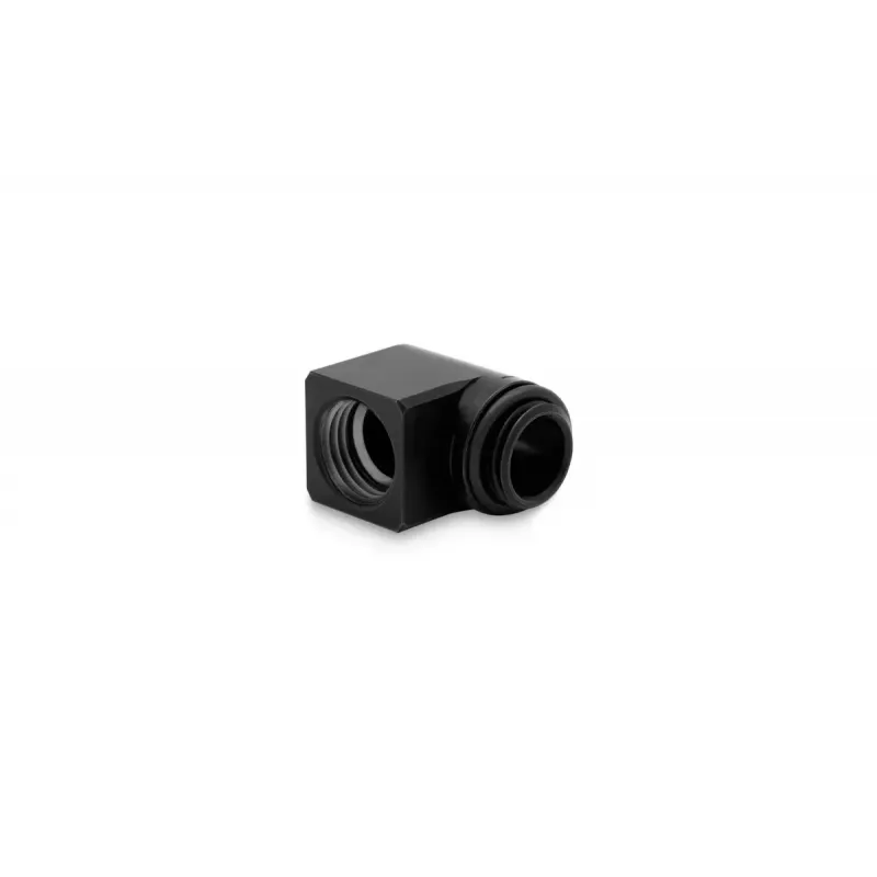 EK Water Blocks EK-Torque Micro adattatore a 90° G1/4 maschio – G1/4 femmina, rotante, nero