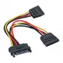 Cavo di alimentazione a Y SATA InLine connettore femmina SATA / 2x connettore maschio SATA 0,15 m