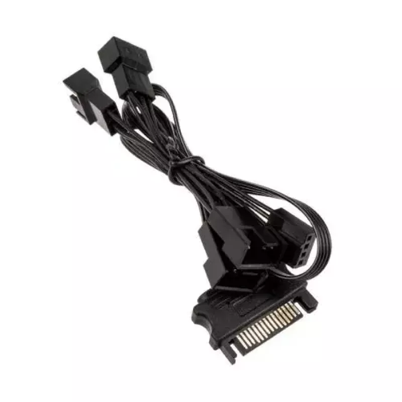 Kolink PGW-AC-KOL-113 cavo splitter PWM 1-4 per ventole, 35 cm, intrecciato, nero