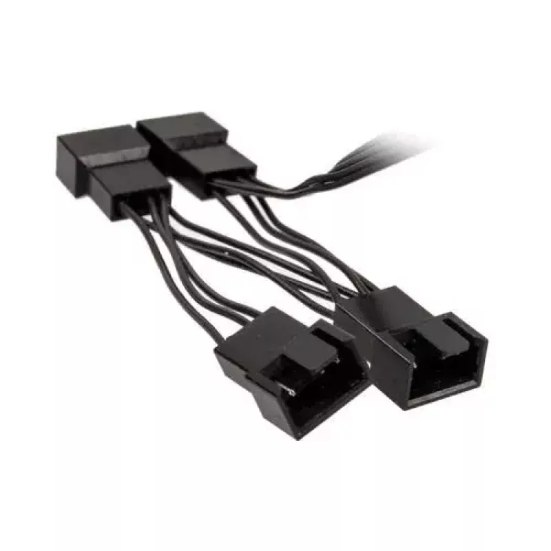 Kolink PGW-AC-KOL-113 cavo splitter PWM 1-4 per ventole, 35 cm, intrecciato, nero