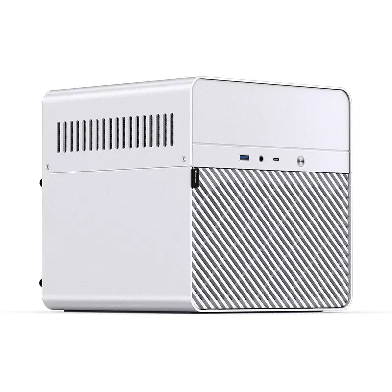 Jonsbo N2 case NAS Mini-ITX, cubo, alluminio/acciaio, bianco