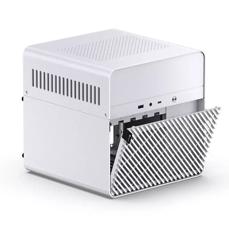 Jonsbo N2 case NAS Mini-ITX, cubo, alluminio/acciaio, bianco