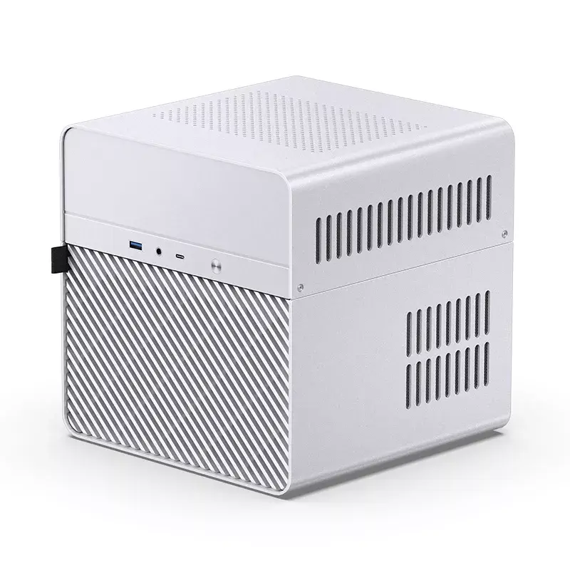 Jonsbo N2 case NAS Mini-ITX, cubo, alluminio/acciaio, bianco