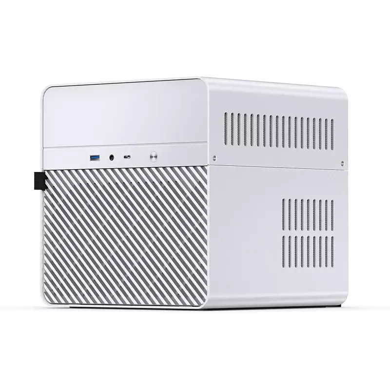 Jonsbo N2 case NAS Mini-ITX, cubo, alluminio/acciaio, bianco