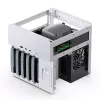 Jonsbo N2 case NAS Mini-ITX, cubo, alluminio/acciaio, bianco