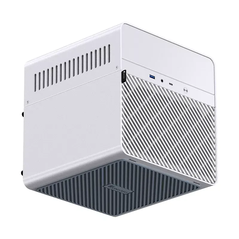 Jonsbo N2 case NAS Mini-ITX, cubo, alluminio/acciaio, bianco