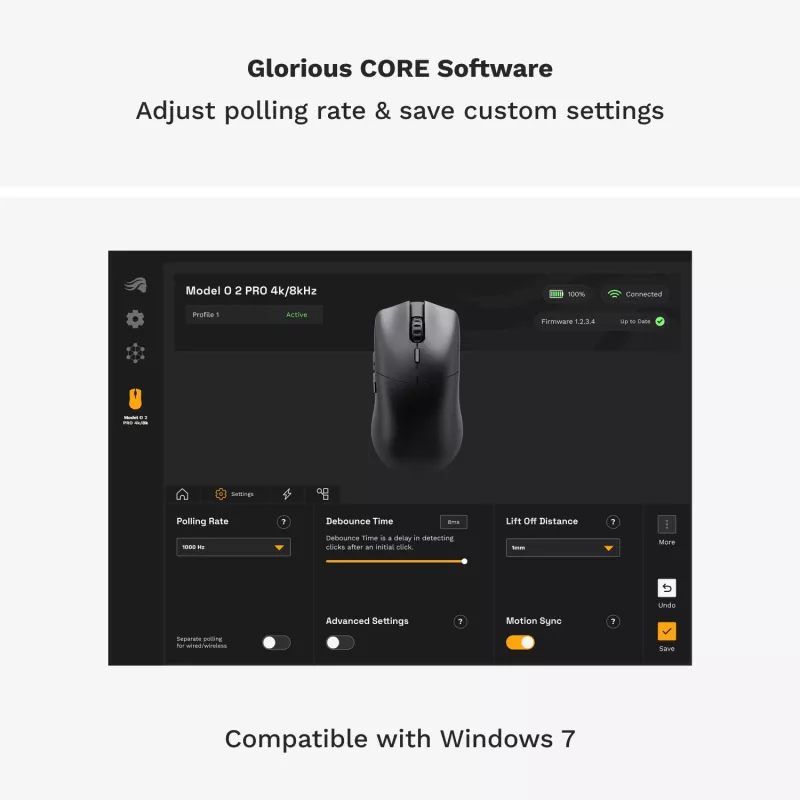 Glorious Gaming Glorious Model O 2 PRO Wireless - 1K Polling - nero