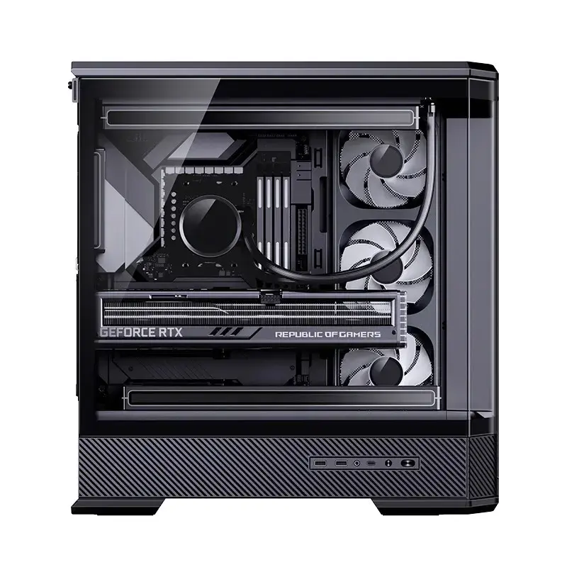 Case PC Jonsbo D400 midi tower ATX vetro temperato – nero