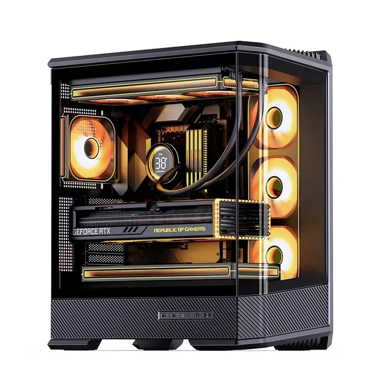 Case PC Jonsbo D400 midi tower ATX vetro temperato – nero