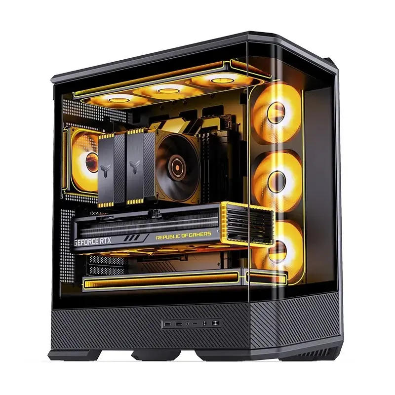 Case PC Jonsbo D400 midi tower ATX vetro temperato – nero