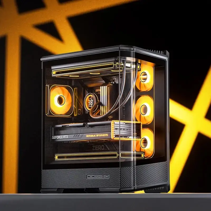 Case PC Jonsbo D400 midi tower ATX vetro temperato – nero