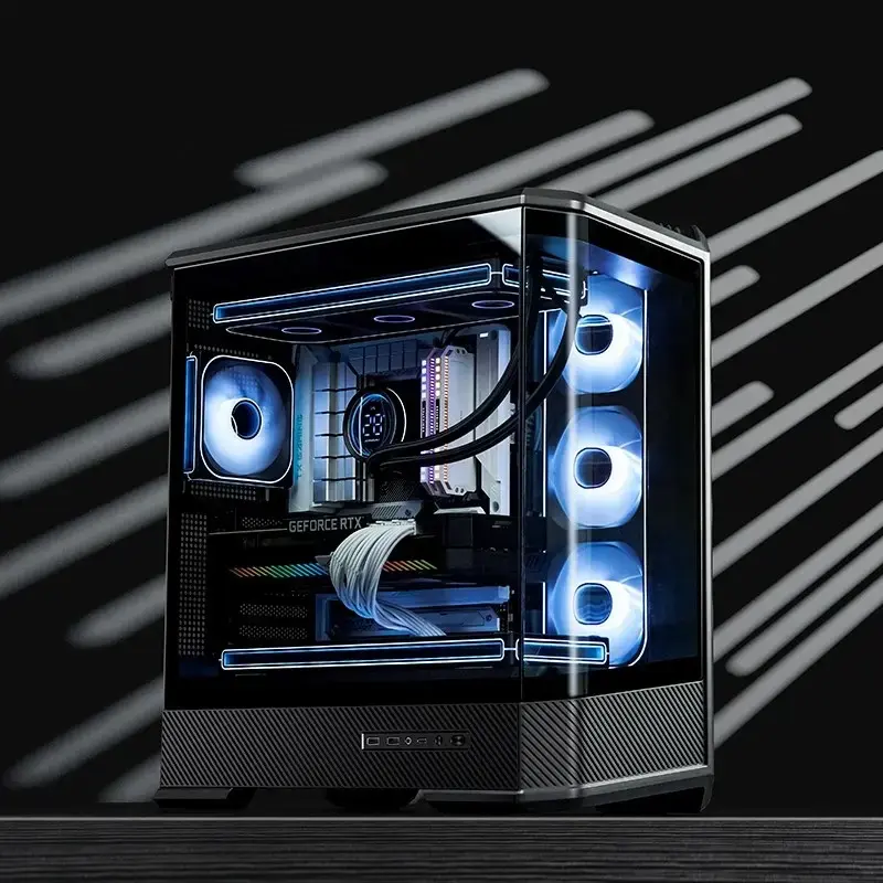 Case PC Jonsbo D400 midi tower ATX vetro temperato – nero
