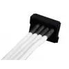 SilverStone SST-PP07-BTSW cavo di prolunga alimentazione da Molex a 4 pin a 4x SATA, 0,3 m, bianco