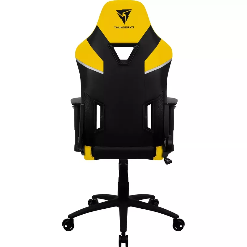 Sedia gaming universale ThunderX3 TC5 Air Tech seduta imbottita nero giallo