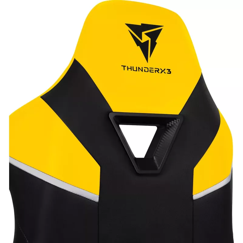 Sedia gaming universale ThunderX3 TC5 Air Tech seduta imbottita nero giallo