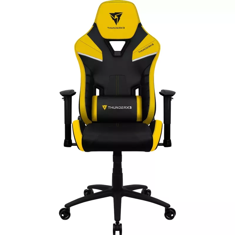 Sedia gaming universale ThunderX3 TC5 Air Tech seduta imbottita nero giallo