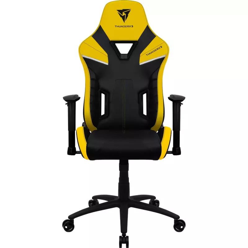 Sedia gaming universale ThunderX3 TC5 Air Tech seduta imbottita nero giallo