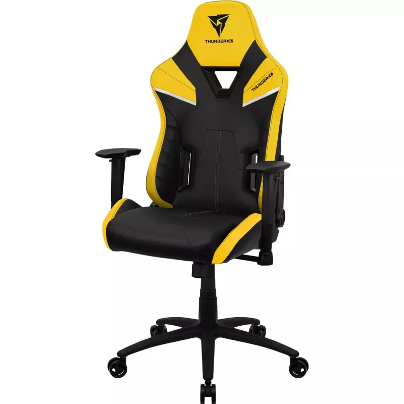 Sedia gaming universale ThunderX3 TC5 Air Tech seduta imbottita nero giallo
