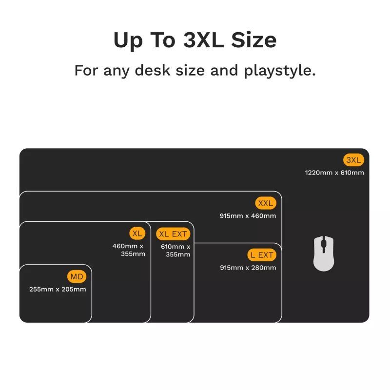 Tappetino mouse Glorious Gaming Glorious Mouse Pad 2 XL Edgeless nero