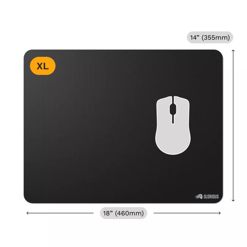 Tappetino mouse Glorious Gaming Glorious Mouse Pad 2 XL Edgeless nero