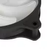 Ventola Silverstone Air Blazer 120R 12 cm nero trasparente cuscinetto idraulico
