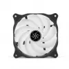 Ventola Silverstone Air Blazer 120R 12 cm nero trasparente cuscinetto idraulico