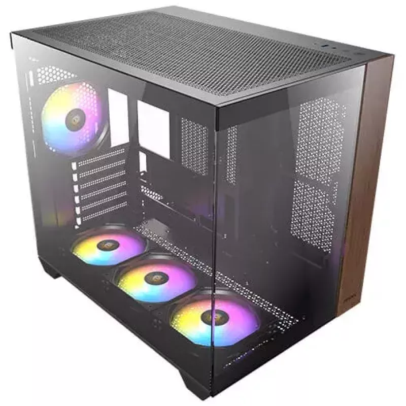 Case per PC Antec CX800 Midi Tower nero, effetto legno