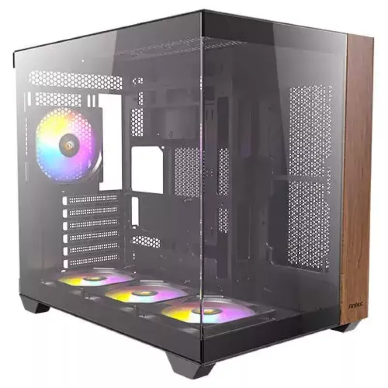 Case per PC Antec CX800 Midi Tower nero, effetto legno