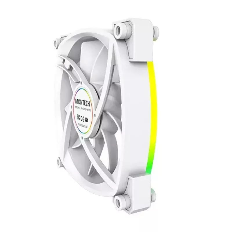 Modulo ventola Montech AX120 PWM 120 mm 12V 3-pin 4-pin bianco