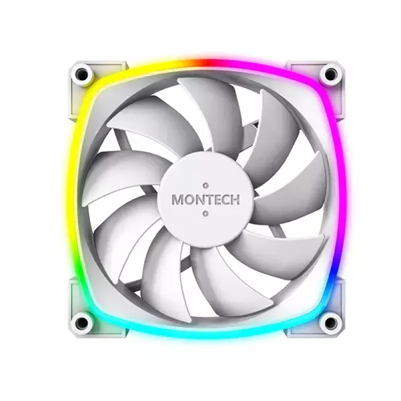 Modulo ventola Montech AX120 PWM 120 mm 12V 3-pin 4-pin bianco