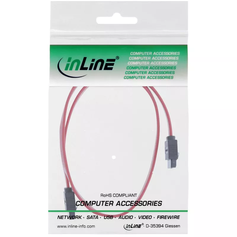Cavo InLine SATA 6 Gb/s con linguette di blocco 0,3 m
