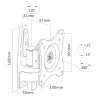 Supporto a parete InLine, per monitor fino a 69 cm (27