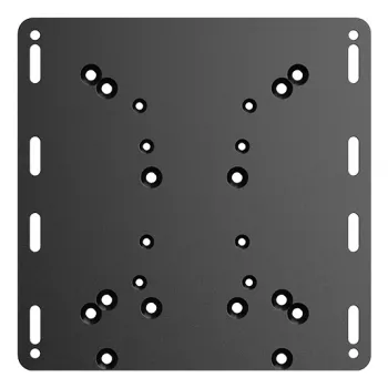 Moza Racing Flight Support Plate, adattatore di montaggio per base di volo, nero, acciaio, MOZA Flight Base, leva gas MOZA, 220 mm, 220 mm