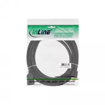 Cavo HDMI InLine, cavo HDMI High-Speed, M/F, nero, contatti dorati, 3 m