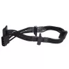 SilverStone SST-PP07-BTSB cavo di prolunga da Molex a 4 pin a 4x SATA, 300 mm, nero