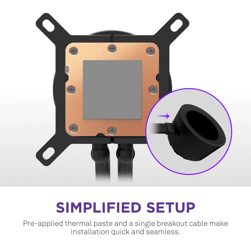 Dissipatore a liquido all-in-one NZXT Kraken Plus 360 12 cm nero Fluid Dynamic Bearing