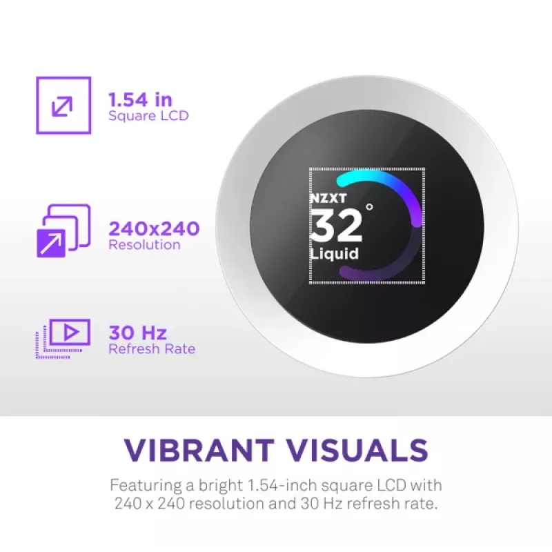 Dissipatore a liquido all-in-one NZXT Kraken Plus 360 RGB bianco 500–2400 U/min