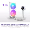 Dissipatore CPU a liquido all-in-one NZXT Kraken Plus RGB 240 — ventole da 120 mm, cuscinetto FDB, bianco