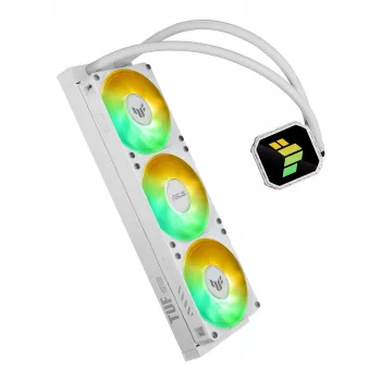 Dissipatore a liquido All-in-One ASUS TUF Gaming LC III 360 ARGB White Edition – 360 mm, ventole da 120 mm, supporto per LGA1700/1200, AM4/AM5