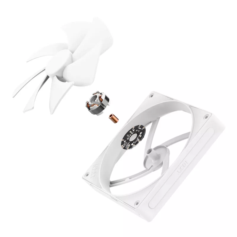 Ventola NZXT F140p 140mm bianco Static Pressure
