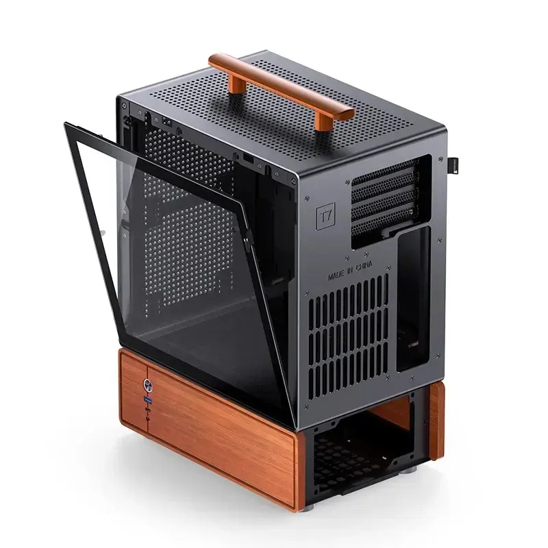 Case PC Jonsbo T7 midi-tower mATX vetro temperato nero